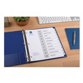  | Avery 11134 Ready Index 11 in. x 8.5 in. 10-Tab Customizable TOC 1 to 10 Tab Dividers - Black/White (1-Set) image number 2