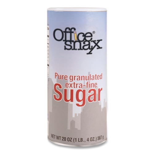 Office Snax 00019 20 oz. Reclosable Canister of Sugar