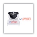 Bulk Savings Pricing 1 | ACCUSTAMP2 035525 1.63 in. x 0.5 in. APPROVED Pre-Inked Shutter Stamp - Red/Blue image number 1