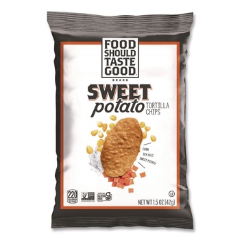 Advantus 1.5 oz. Tortilla Chips - Sweet Potato with Sea Salt (24/Carton)