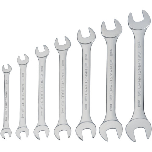 Combination Wrenches | Craftsman CMMT44188 Metric Standard Open End Wrench Set (7-Piece) image number 0