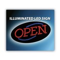 Labor Day Sale! Save $30 off $199! | Cosco 098099 10.5 in. x 20.13 in. LED OPEN Sign - Red and Blue Graphics image number 1