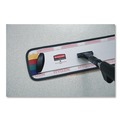 Mops | Rubbermaid Commercial 1863893 Executive 17 in. x 3.5 in. Microfiber Single-Sided Flat Mop Frame - Black/Silver image number 3