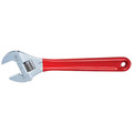 Klein Tools D507-12 12 in. Extra Capacity Adjustable Wrench - Transparent Red Handle image number 4