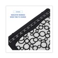 Cleaning & Janitorial Supplies | Boardwalk BWKUMBW 17.5 x 20 Slip-Resistant Disposable Urinal Floor Mat 2.0 - Black/White (6/Carton) image number 5