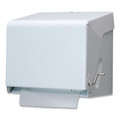 Paper Towels and Napkins | San Jamar T800WH 11 in. x 8.5 in. x 10.5 in. Crank Roll Towel Dispenser - White image number 2