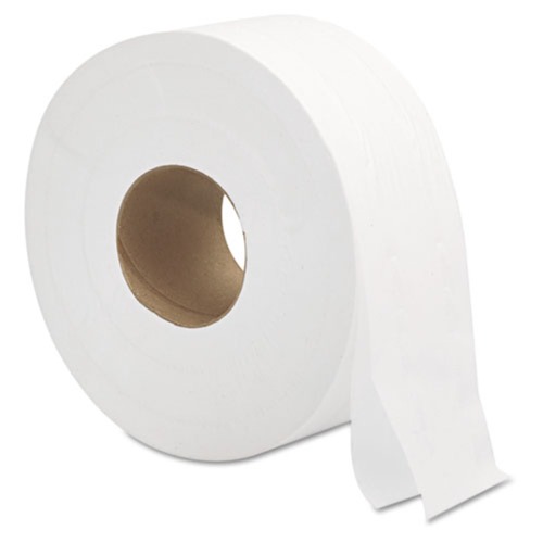 Office Jansan | General Supply 8112 9 in. 2 Ply Jumbo Roll Bath Tissue - White (12/Carton) image number 0