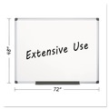  | MasterVision CR1201170MV Maya Series 72 in. x 48 in. Aluminum Frame Whiteboard Porcelain Magnetic image number 4