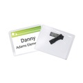 Office Jansan | C-Line 92943 4 in. x 3 in. Horizontal Magnetic Name Badge Holder Kit - Clear (20/Box) image number 3