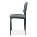Office Chairs | HON HVL606.VA19 21.25 in. x 21 in. x 32.75 in. Fabric Upholstery Stacking Guest Chair without Arms - Charcoal image number 3