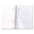 Office Jansan | Universal UNV66600 11 in. x 8.5 in. 1-Subject Medium/College Rule Wirebound Notebook - Black Cover image number 2