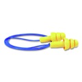 Ear Plugs | 3M 340-4007 E-A-R UltraFit 25dB NRR Corded Metal-Detectable Reusable Earplugs - Blue/Yellow (100/Box) image number 2
