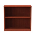 Office Filing Cabinets & Shelves | Alera ALEVA633032MC Valencia Series Two-Shelf 31-3/4 in. x 14 in. x 29-1/2 in. Bookcase - Medium Cherry image number 2