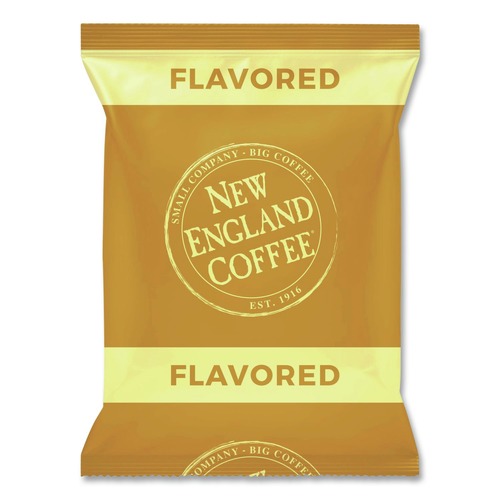 Coffee | New England Coffee 026530 2.5 oz. Coffee Portion Packs - Hazelnut Creme (24/Carton) image number 0