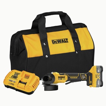 Factory Reconditioned Dewalt 20V MAX XR Lithium-Ion Brushless 4-1/2 in. to 5 in. Cordless Angle Grinder Kit with POWERPACK