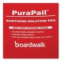 Pails | Boardwalk 5506-6S PuraPail 6 qt. Polypropylene Bucket - Red/White image number 3