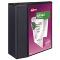 Office Jansan | Avery 09900 11 in. x 8.5 in. 3 Rings 5 in. Capacity Durable View Binder with DuraHinge and EZD Rings - Black image number 3