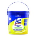 Cleaning & Janitorial Supplies | LYSOL Brand 19200-99856 6 in. x 8 in. 1-Ply Professional Disinfecting Wipe Bucket - Lemon and Lime Blossom White image number 0
