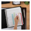 Office Jansan | Avery 12450 11 in. x 8.5 in. 8-Tab Print and Apply Index Maker Clear Label Plastic Dividers with Printable Label Strip - Frosted Clear Tabs (5 Sets/Pack) image number 3