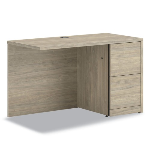 Office Furniture & Lighting | HON H105905R.LKI1LKI1 10500 Series Full-Height Right Pedestal 48 in. x 24 in. x 29.5 in. Return - Kingswood Walnut image number 0