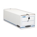  | Bankers Box 00018 Liberty 9 in. x 24.25 in. x 7.5 in. Check and Form Boxes - White/Blue (12/Carton) image number 2