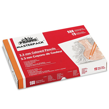 Prang 3.3 mm 2B Colored Pencil Set Master Pack - Assorted Lead/Barrel Colors (288/Box)