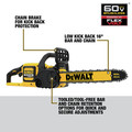 Chainsaws | Dewalt DCCS670X1 60V 3.0 Ah FLEXVOLT Cordless Lithium-Ion Brushless 16 in. Chainsaw Kit image number 4