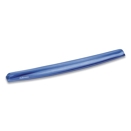 Office Jansan | Fellowes Mfg Co. 91137 Gel Crystals 18.5 in. x 2.25 in. Keyboard Wrist Rest - Blue image number 0