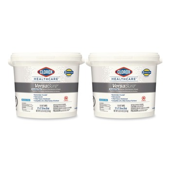 Clorox Healthcare 31759 VersaSure 12 in. x 12 in. 1-Ply Cleaner Disinfectant Wipes - Fragranced White (2/Carton)