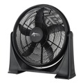 Floor Fans | Alera FAN203 120V 0.65 Amp 20 in. 3-Speed Plastic Super-Circulator Tilt Fan - Black image number 1