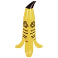 Office Jansan | Impact B1001 11 x 11.15 x 23.25 Banana Wet Floor Cones - Yellow/Brown/Black image number 2
