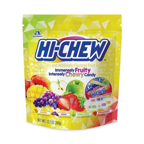 Snacks | Hi-Chew 51370 12.7 oz. Pouch Fruit Chews - Original (3/Carton) image number 0