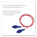 Ear Plugs | Uvex DPAS-30R AirSoft Multiple-Use Earplugs - Red Polycord, Blue (100/Box) image number 3