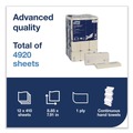 Paper Towels and Napkins | Tork 105065 1-Ply 7.91 in. x 8.85 in. PeakServe Continuous Hand Towel - White (12/Carton) image number 3