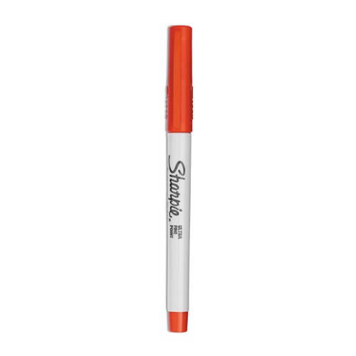  | Sharpie 37002 Extra-Fine Needle Tip, Ultra Fine Tip Permanent Marker - Red (1-Dozen) image number 0