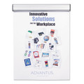 Office Jansan | Advantus 1500 1.5 in. x 9 in. Grip-A-Strip Display Rails - Satin Aluminum image number 0