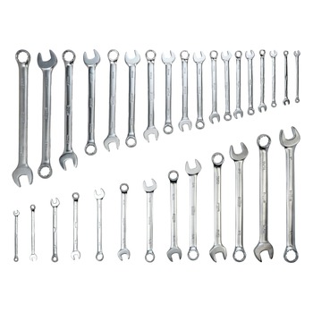 Wiha Tools 30492 (31-Piece) SAE and Metric Combination Wrench Tray Set