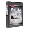 Office Jansan | Cardinal 10311 Premier Easy Open 1-1/2 in. Capacity 11 in. x 8-1/2 in. 3 Ring ClearVue Locking Slant-D Ring Binder - Black image number 0