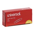 Office Jansan | Universal A7072220 Smooth Paper Clips - Jumbo, Silver (100/Box, 10 Boxes/Pack) image number 2