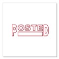 Office Jansan | Universal UNV10065 POSTED Pre-Inked One-Color Message Stamp - Red image number 4