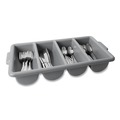 Mothers Day Sale! Save an Extra 10% off your order | Rubbermaid Commercial FG336200GRAY 4 Compartment 11.5 in. x 21.25 in. x 3.75 in. Plastic Cutlery Bin - Gray image number 2