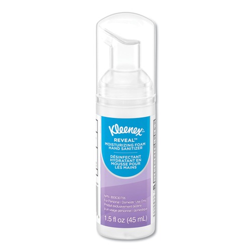 Cleaning & Janitorial Supplies | Kleenex 34604 1.5 oz. Pump Bottle Ultra Moisturizing Foam Hand Sanitizer - Unscented image number 0