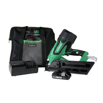 NAILERS AND STAPLERS | Factory Reconditioned Metabo HPT NR1890DCM 3-1/2 in. 18V Brushless Clipped Head Framing Nail Gun Kit