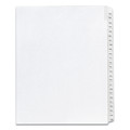 Office Jansan | Avery 01705 11 x 8.5 Allstate Style Preprinted Legal Exhibit Side 101 to 125 Tab Index Dividers - White (25-Pieces/Set) image number 0