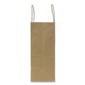 Food Service | Karat FP-SB100 8.1 in. x 4.5 in. x 10.6 in. Paper Shopping Bag with Rope Handles - Small Size/Kraft (250/Carton) image number 3