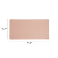 Desk Accessories & Office Organizers | Smead 64834 31.5 in. x 15.7 in. Vegan Leather Desk Pads - Light Pink image number 1