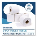 Cleaning & Janitorial Supplies | Boardwalk B6144 2-Ply Septic Safe Toilet Tissue - White (96/Carton) image number 4