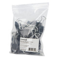 Universal UNV10210VP Binder Clips in Zip-Seal Bag - Medium, Black/Silver (36/Pack) image number 4