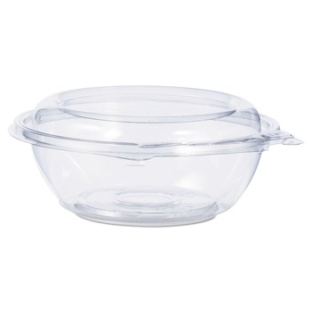 BOWLS AND PLATES | Dart CTR8BD 8 oz Tamper-Resistant Tamper-Evident Bowls with Dome Lid - Clear (240/Carton)