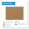  | MasterVision SB0420001233 36 in. x 24 in. Wood Frame Earth Cork Board - Tan/Oak image number 5